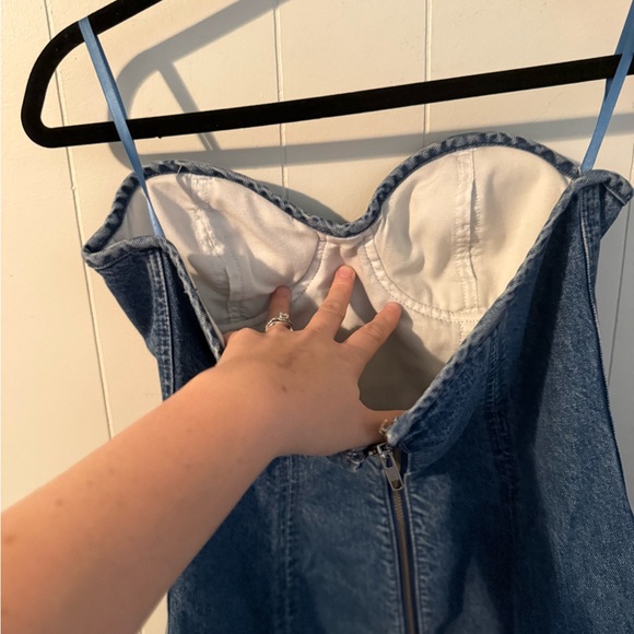 Lovers and Friends Alexis Bustier Mini Denim Dress - size M - Picture 14 of 16